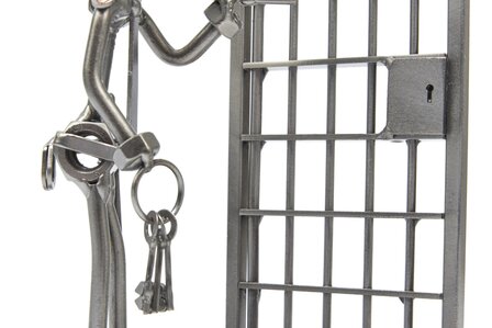 Politieagent / gevangenisbewaarder beeldje