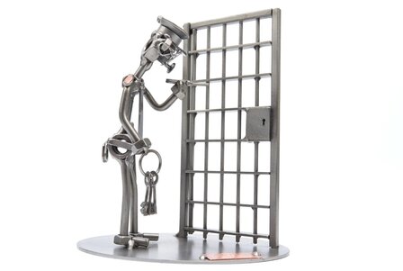 Politieagent / gevangenisbewaarder beeldje