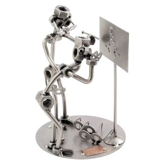 Opticien doet een ogentest beeldje