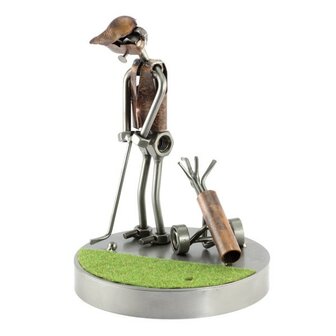 Golfer, putten op de green beeldje