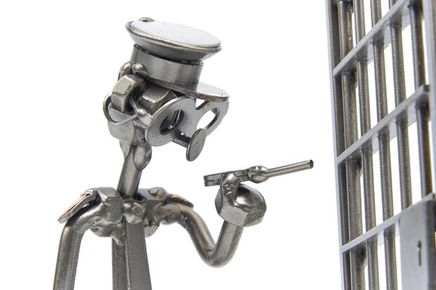 Politieagent / gevangenisbewaarder beeldje