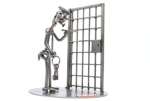 Politieagent / gevangenisbewaarder beeldje