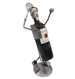 Tennisser opslag wijnfleshouder