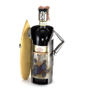 Surfer wijnfleshouder